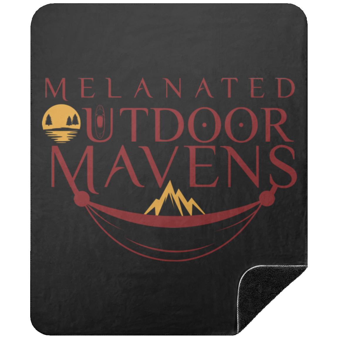 Premium Black Sherpa Blanket 50x60 _ Melanated Outdoor Maven