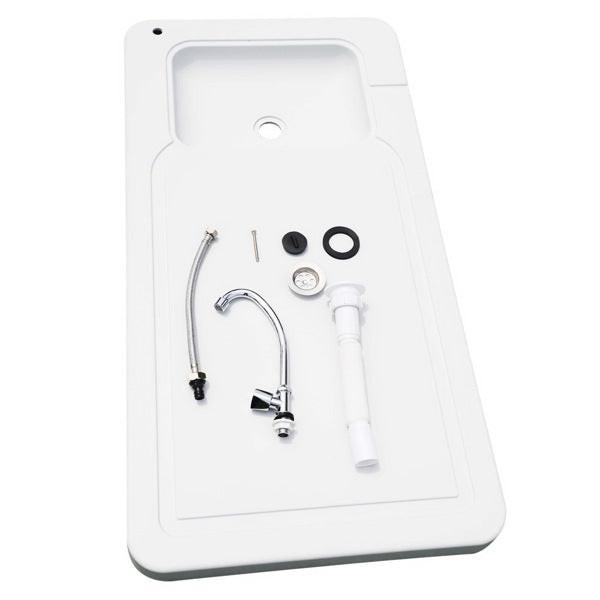 Outdoor Camping Table with Sink & Faucet Station