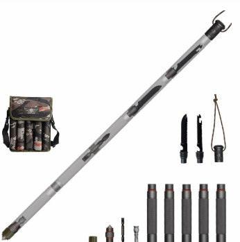 Tactical Hiking Walking Stick Survival Trekking Pole