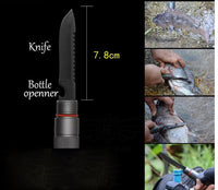 Tactical Hiking Walking Stick Survival Trekking Pole