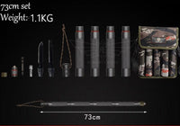 Tactical Hiking Walking Stick Survival Trekking Pole
