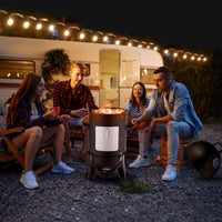 3-Layer Charcoal Smoker Grill for Outdoor BBQ Cooking