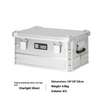 Aluminum Camping Storage Box Outdoor Gear Organizer