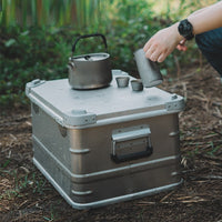Aluminum Camping Storage Box Outdoor Gear Organizer