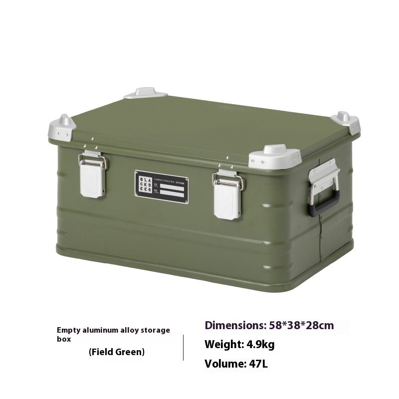Aluminum Camping Storage Box Outdoor Gear Organizer