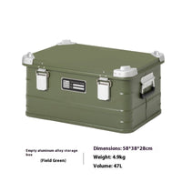 Aluminum Camping Storage Box Outdoor Gear Organizer