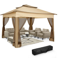 11x11 Pop Up Gazebo Tent with Mosquito Net & Canopy