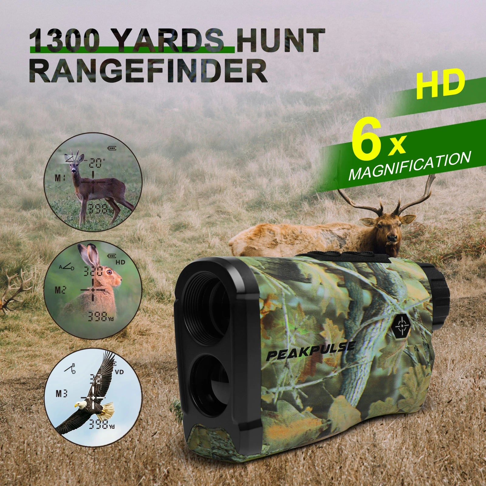 1300 Yard Laser Range Finder for Hunting & Hiking