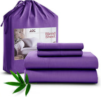 LUX Décor Bamboo Viscose Sheet Set – Soft & Breathable Bamboo Blend Bedding with Deep Pocket Fitted Sheet