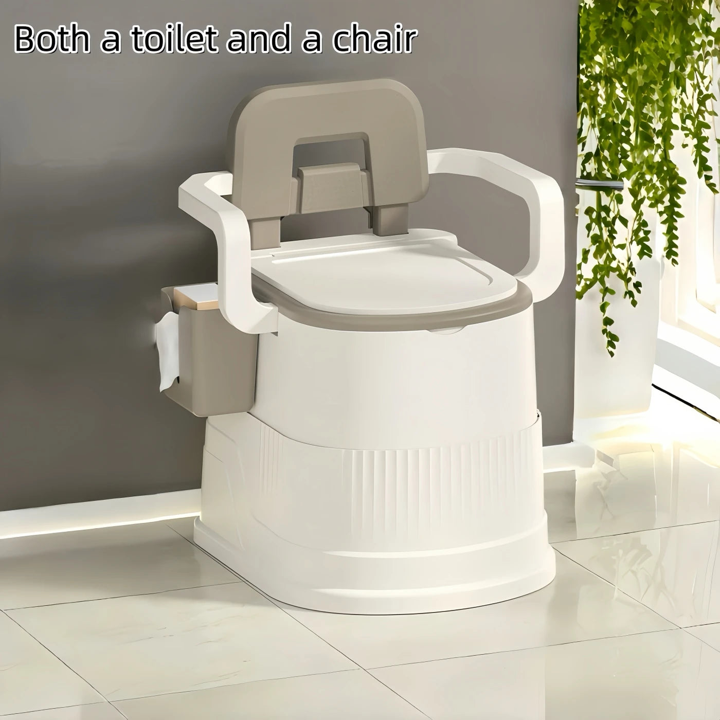 Portable Travel Toilet Chair for Adults & Camping