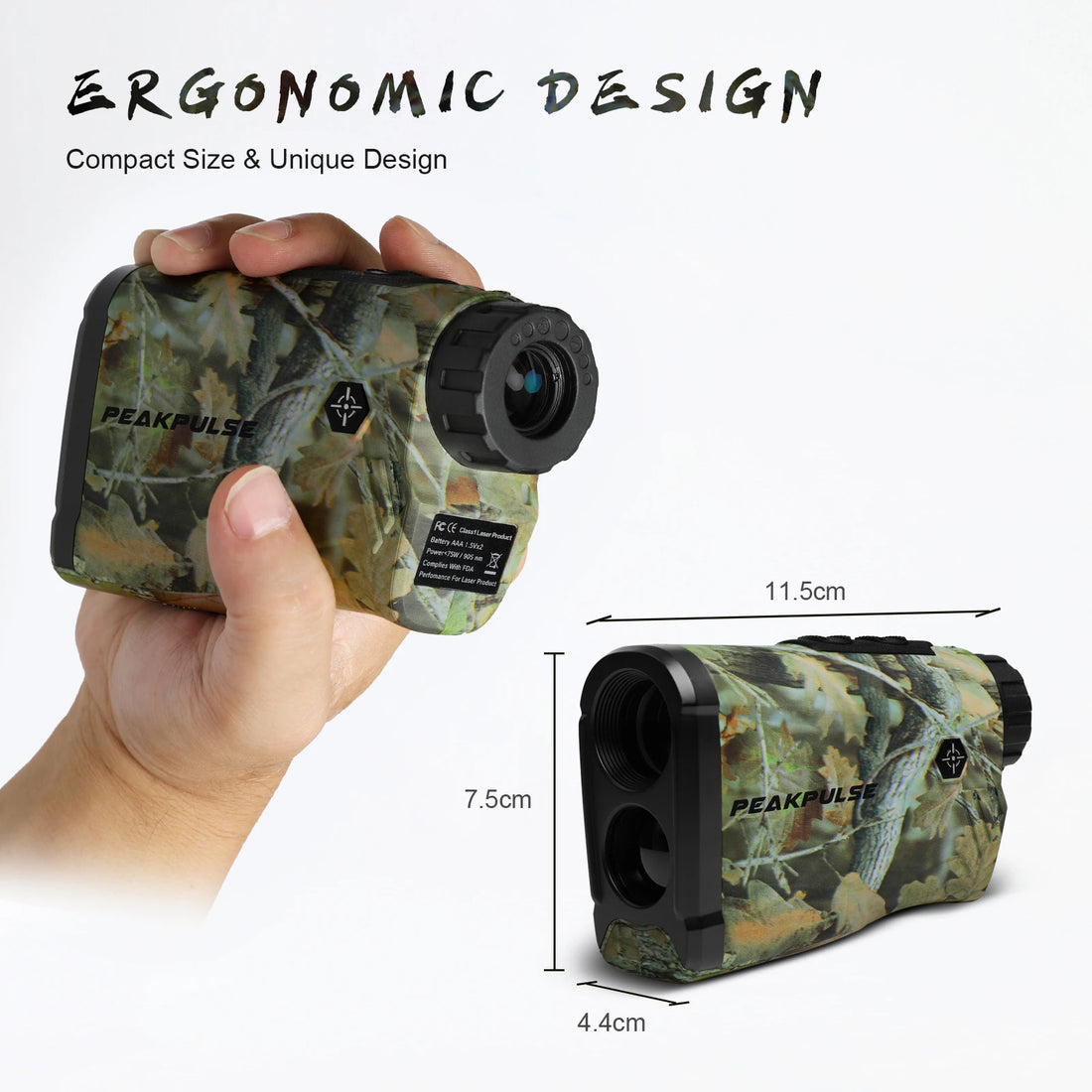 PEAKPULSE 1300 Yards Laser Range Finder for Hunting & Hiking