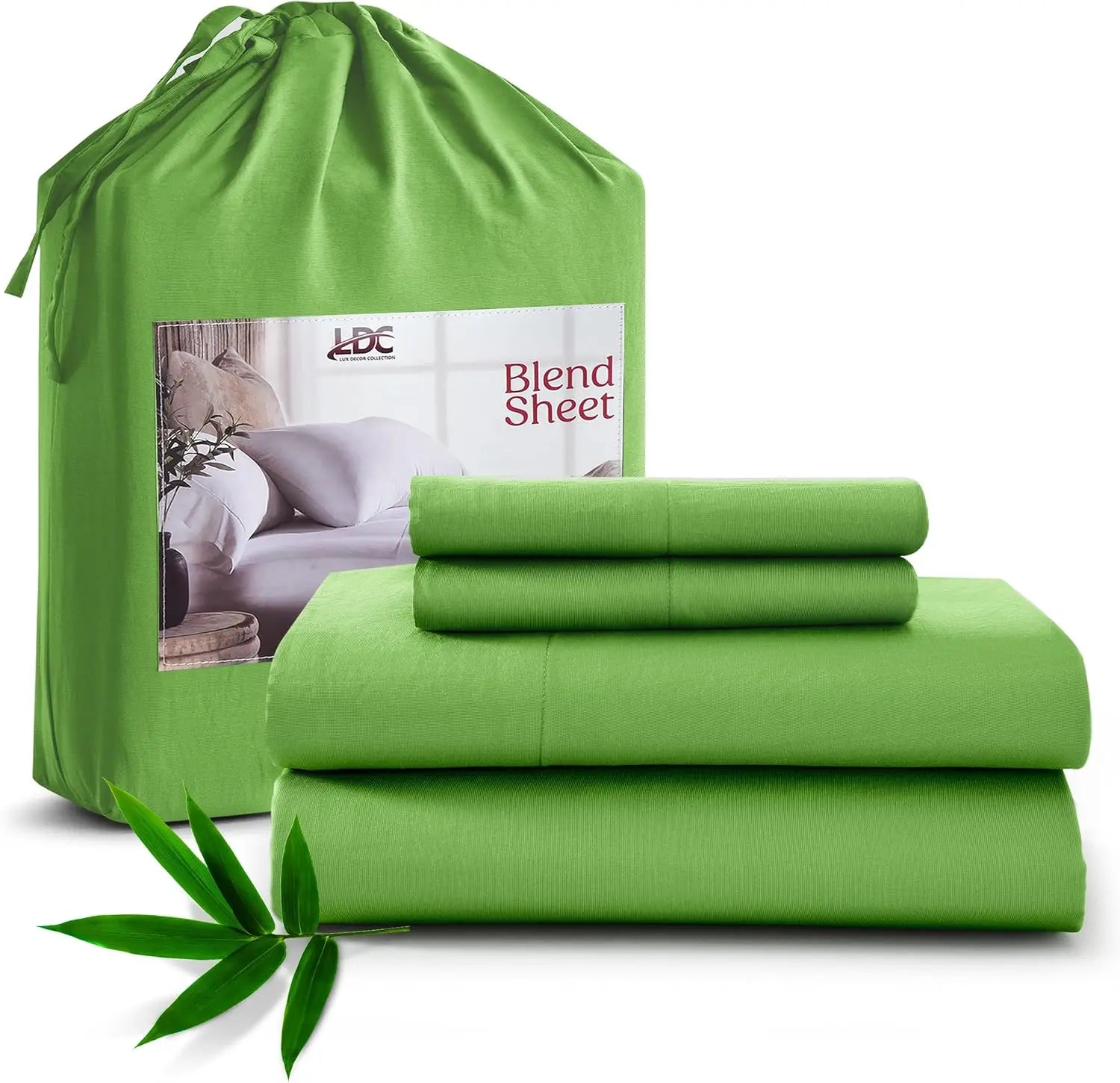 LUX Décor Bamboo Viscose Sheet Set – Soft & Breathable Bamboo Blend Bedding with Deep Pocket Fitted Sheet