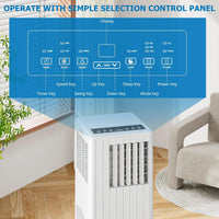 8,000 BTU Portable Air Conditioner – Remote Control AC Unit for Rooms up to 350 Sq. Ft.