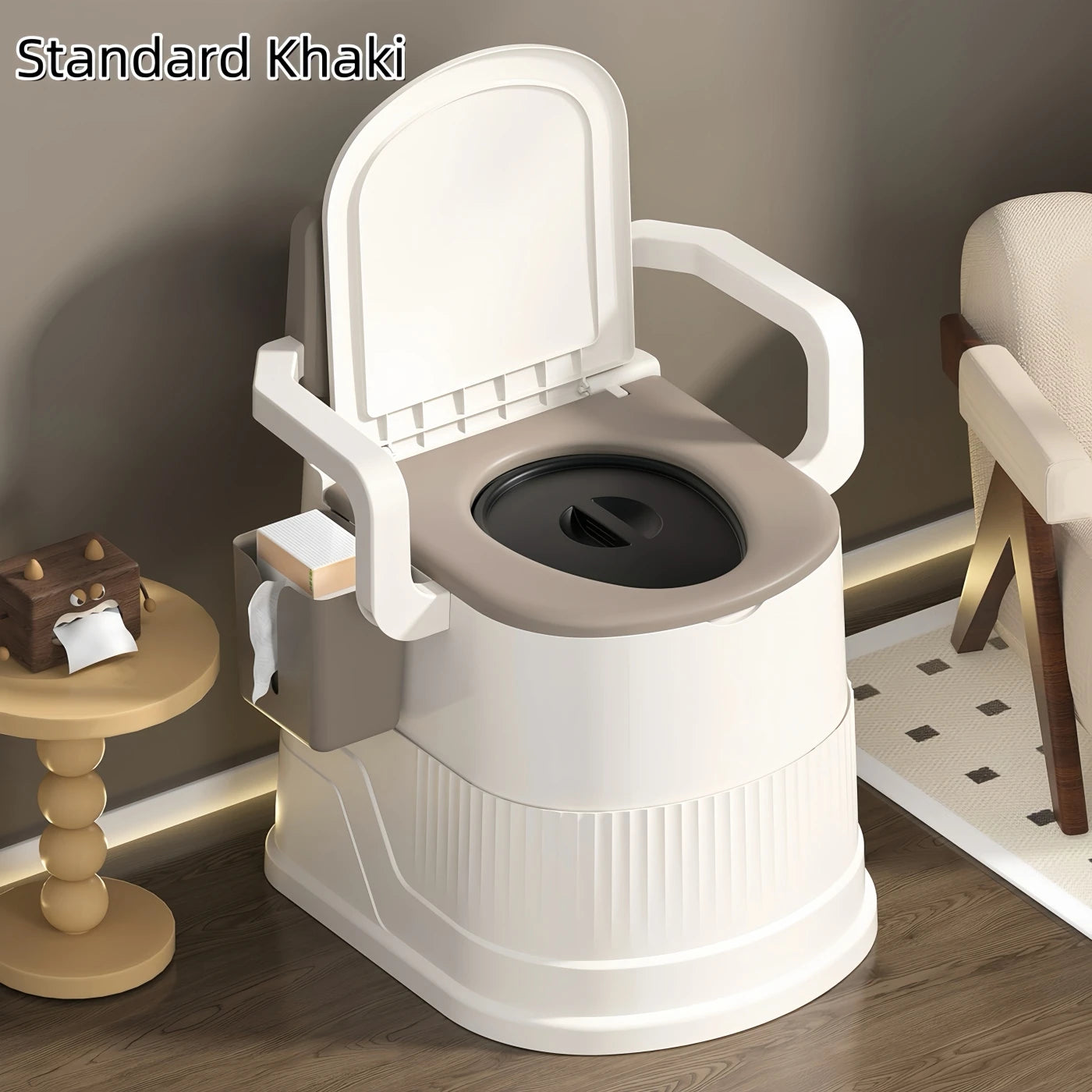 Portable Travel Toilet Chair for Adults & Camping