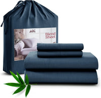 LUX Décor Bamboo Viscose Sheet Set – Soft & Breathable Bamboo Blend Bedding with Deep Pocket Fitted Sheet
