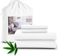 LUX Décor Bamboo Viscose Sheet Set – Soft & Breathable Bamboo Blend Bedding with Deep Pocket Fitted Sheet