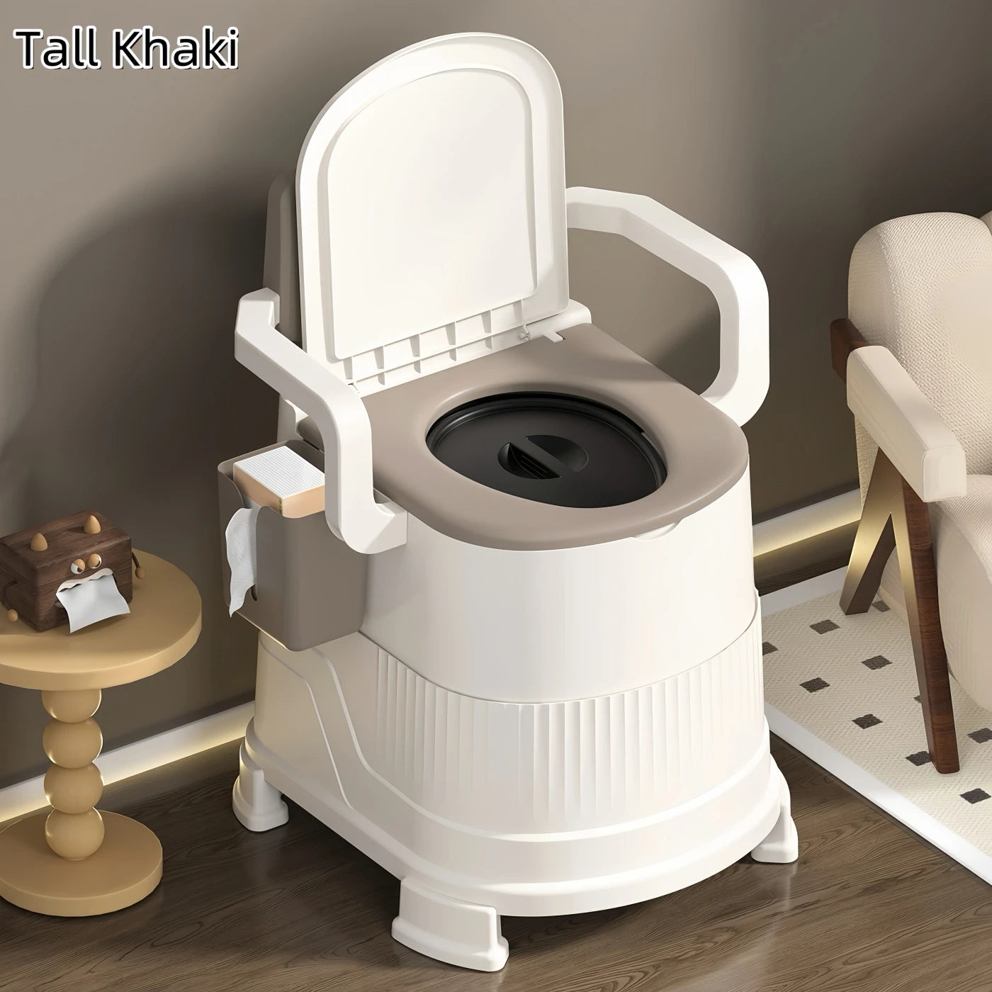 Portable Travel Toilet Chair for Adults & Camping