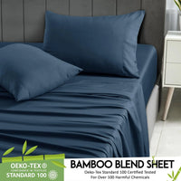 LUX Décor Bamboo Viscose Sheet Set – Soft & Breathable Bamboo Blend Bedding with Deep Pocket Fitted Sheet
