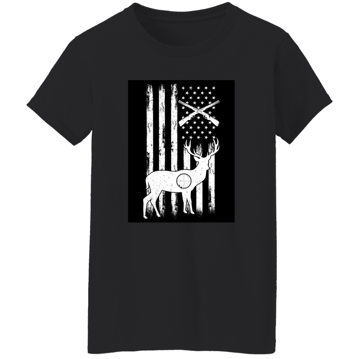 Soft Ladies' T-Shirt with Hunting Theme