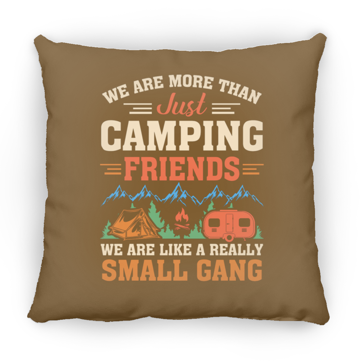 Untitled design Camping  Medium Square Pillow