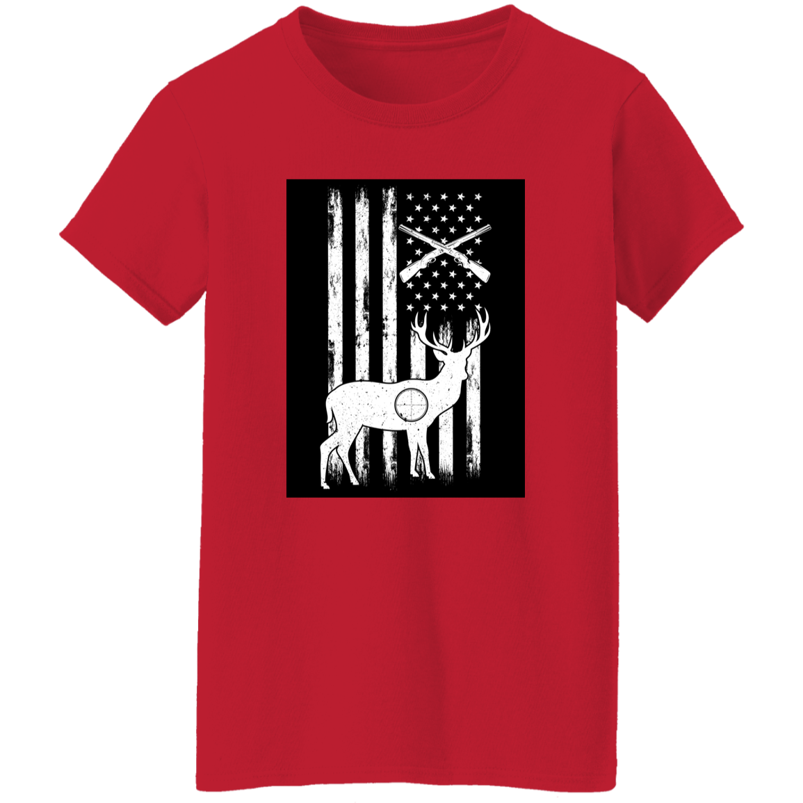 Soft Ladies' T-Shirt with Hunting Theme