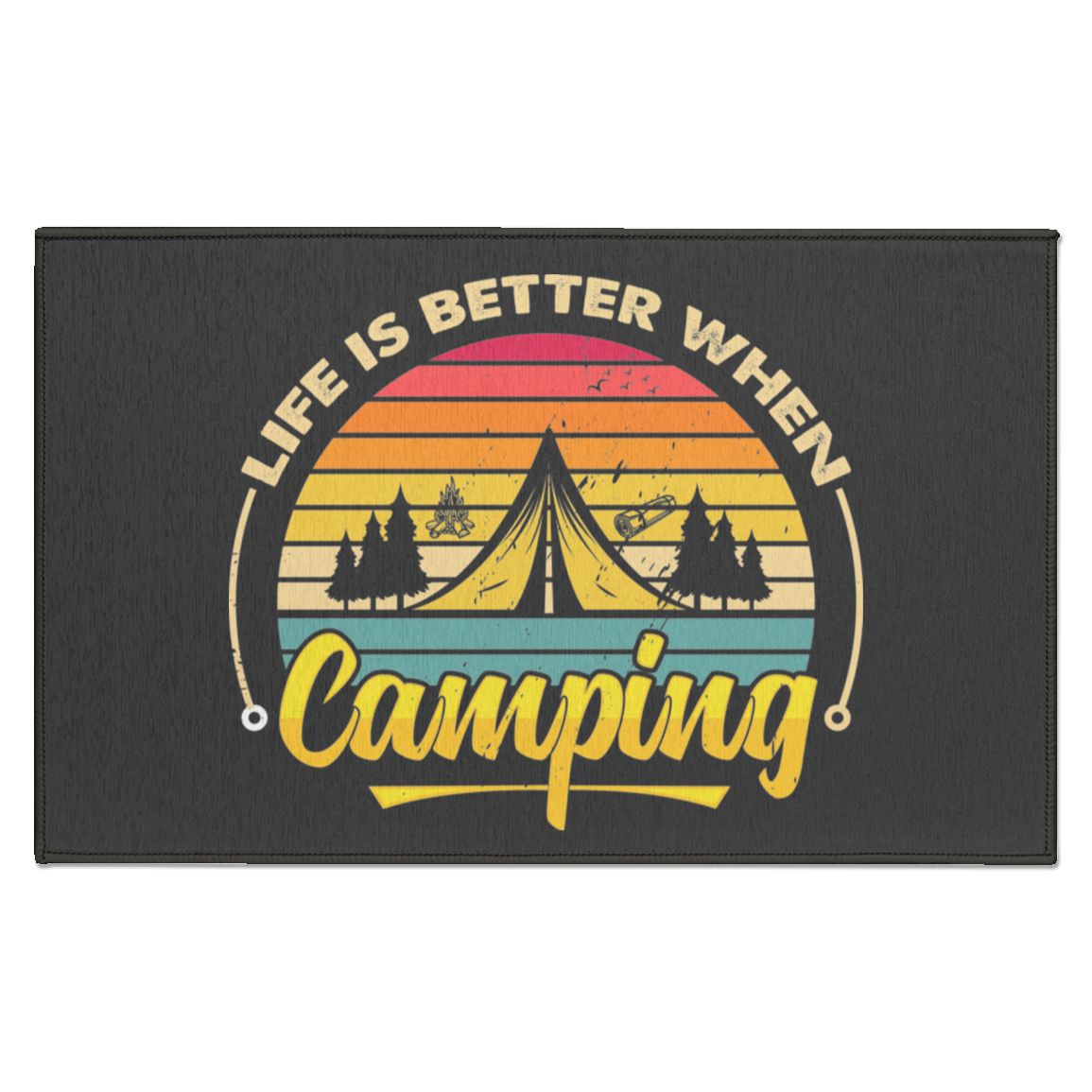 Indoor Doormat_Life is Better_Camping