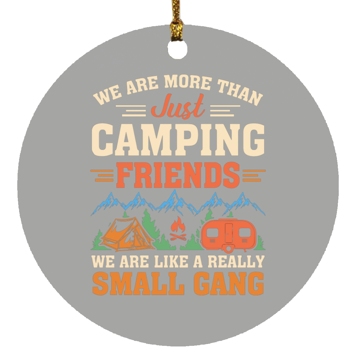 Untitled design Camping  Circle Ornament