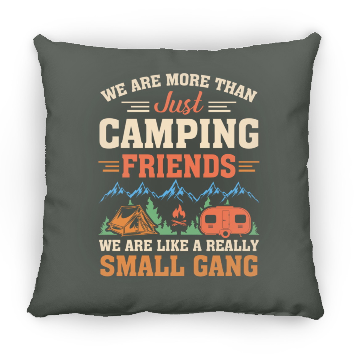 Untitled design Camping  Medium Square Pillow