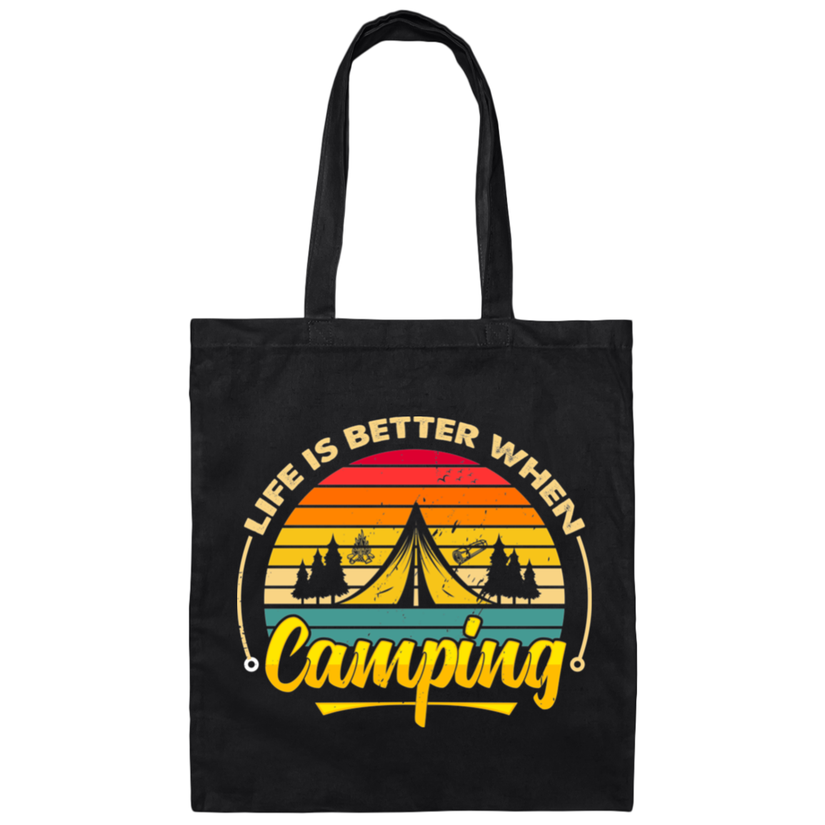 Canvas Tote Bag_camping