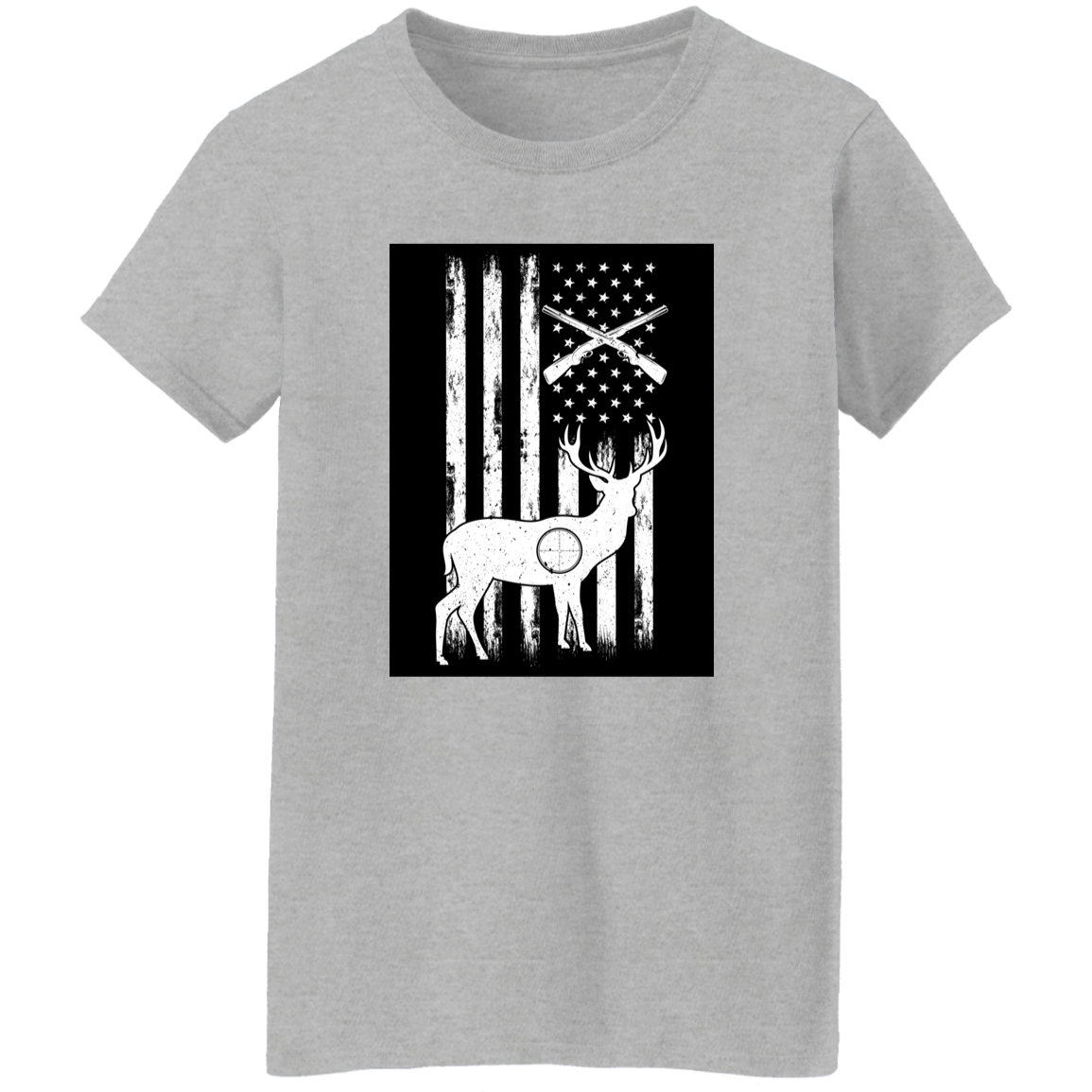 Soft Ladies' T-Shirt with Hunting Theme