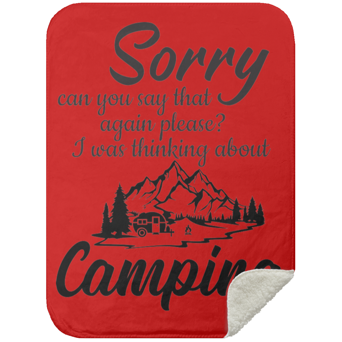 MSHS Mink Sherpa Blanket 30x40