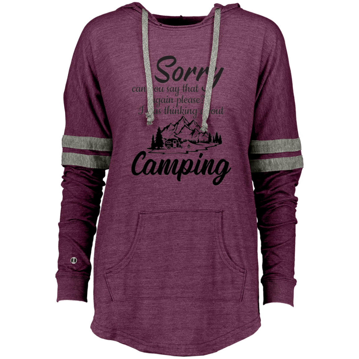 Ladies Hooded Low Key Pullover