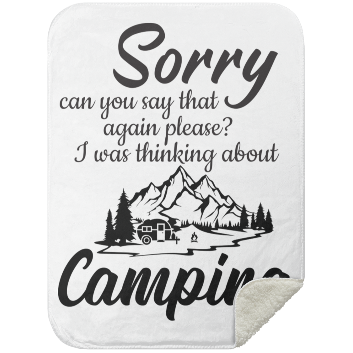 MSHS Mink Sherpa Blanket 30x40