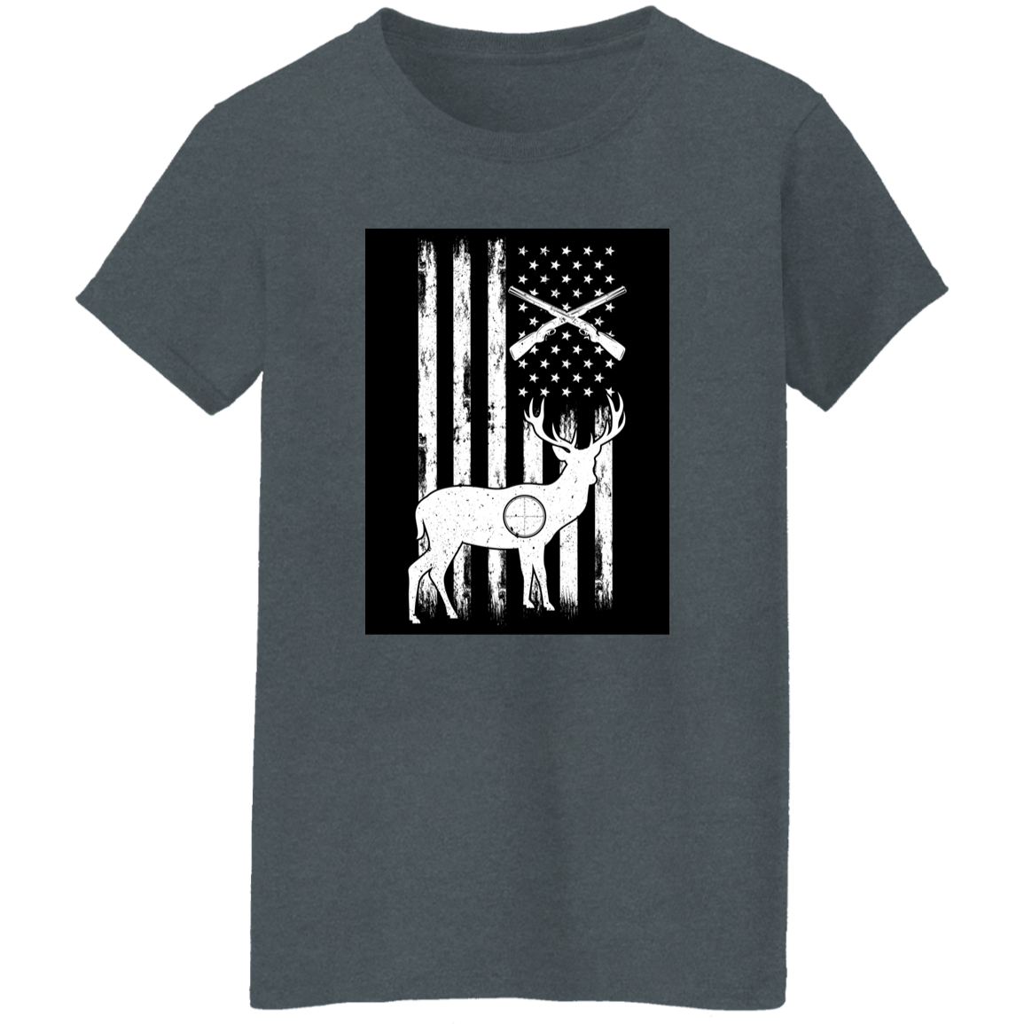 Soft Ladies' T-Shirt with Hunting Theme