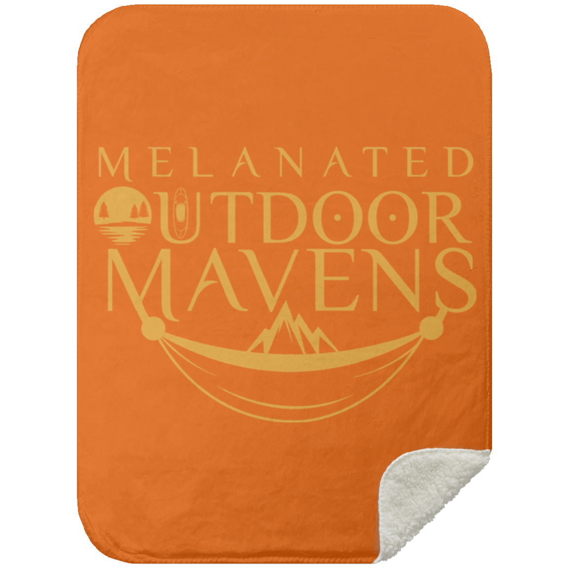 logo gold Premium Sherpa Blanket 30x40