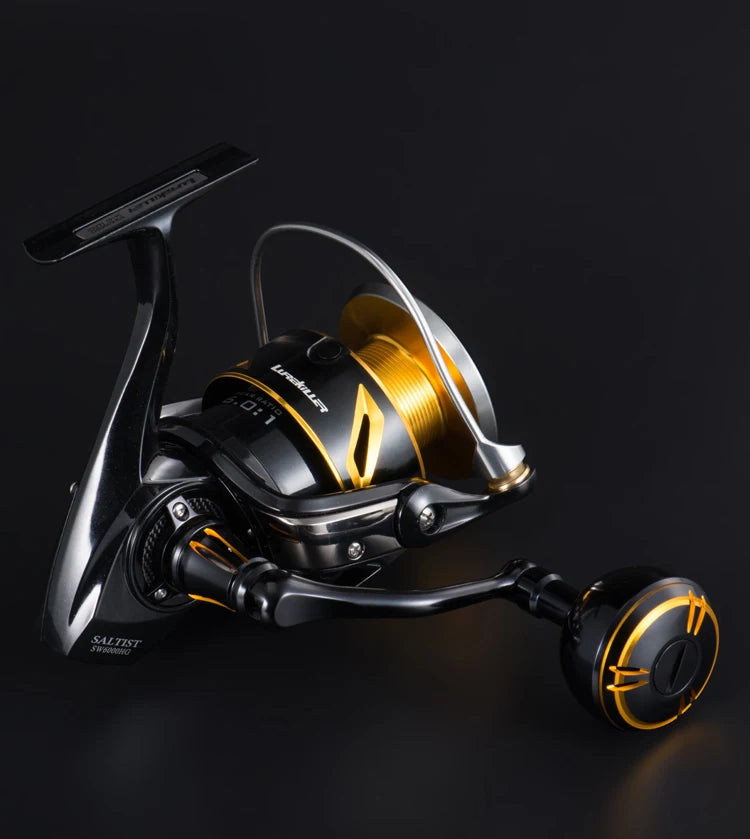 Full Metal Saltwater Spinning Jigging Reel – Heavy Duty Ocean Fishing Reel with 35KG Drag