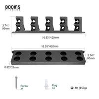 Heavy Duty Wall Fishing Rod Holder Rack – Vertical Storage Organizer for Up to 10 Rods
