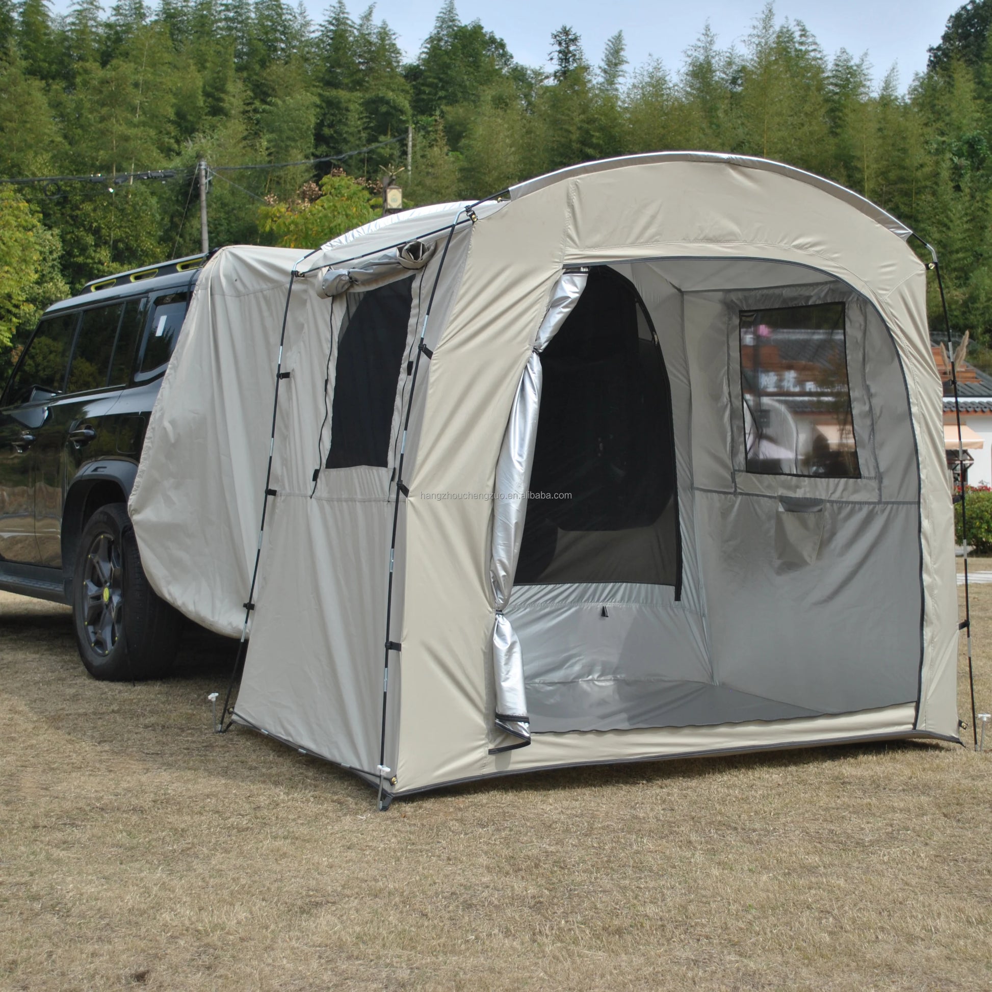 Car Rear Rest Tent Christmas Long-distance Driving 2/3 Person Car Tent, SUV Tailgate Tent, Car Hatchback Tent with Screen Window