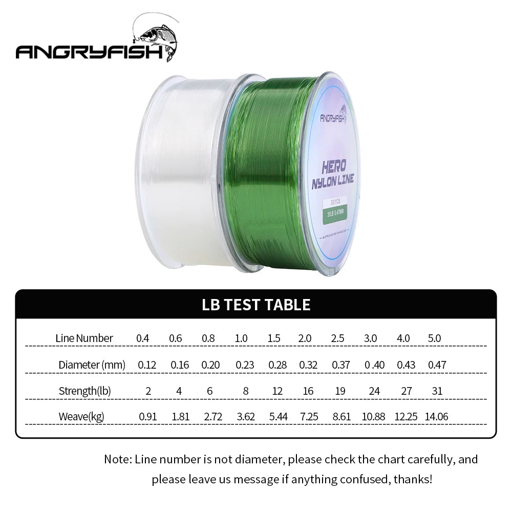 Super Strong Nylon Fishing Line – Heavy Duty Monofilament Fishing Wire (300YD)