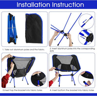 Portable Folding Chair – Ultralight Aluminum for Camping & Hiking | Field to Peak.