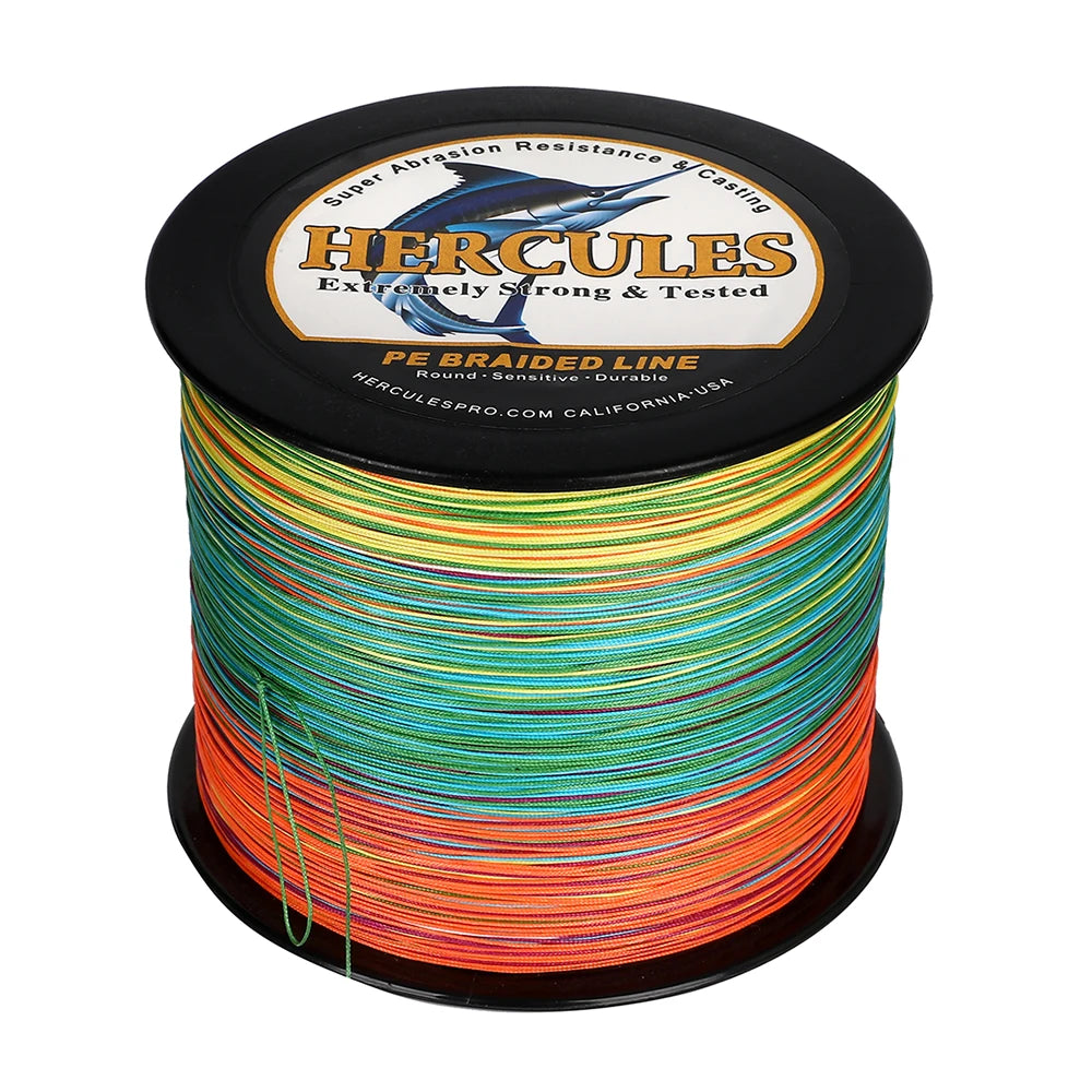 Hercules 12 Strands Braided Fishing Line – 300M-1000M, 10-200LB | Field to Peak.