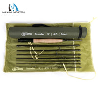 Ultra Compact Carbon Fiber Travel Fly Rod – Fast Action Freshwater Fly Fishing Pole