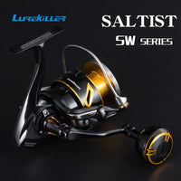 Full Metal Saltwater Spinning Jigging Reel – Heavy Duty Ocean Fishing Reel with 35KG Drag