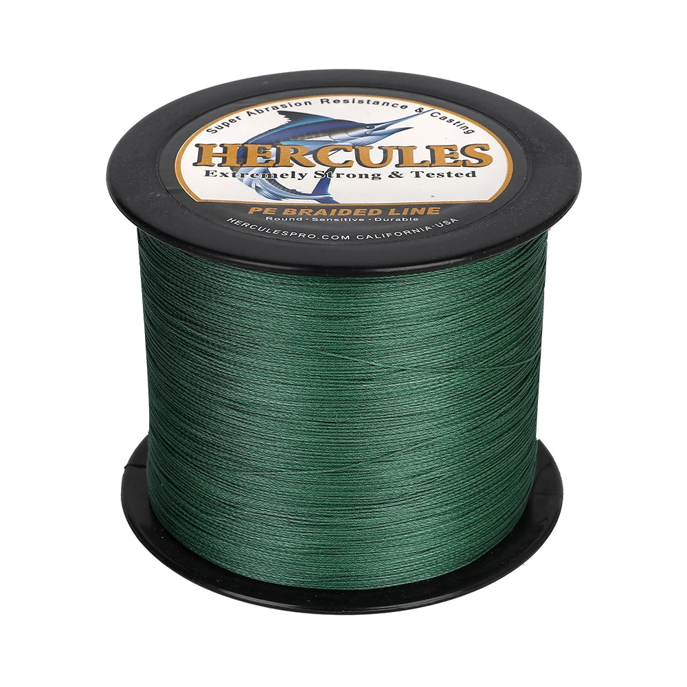 Hercules 12 Strands Braided Fishing Line – 300M-1000M, 10-200LB | Field to Peak.