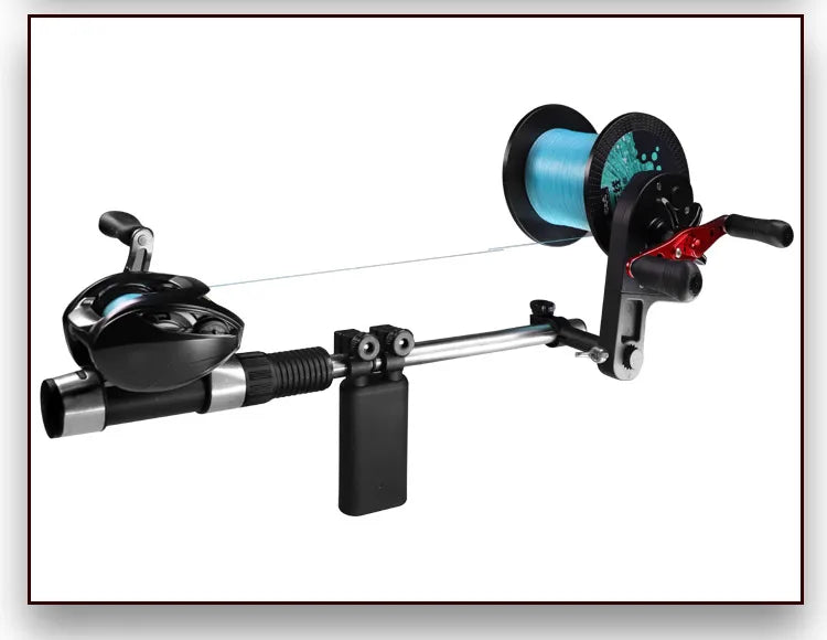 Portable Aluminum Fishing Line Spooler – Heavy Duty Handheld Reel Line Winder Tool