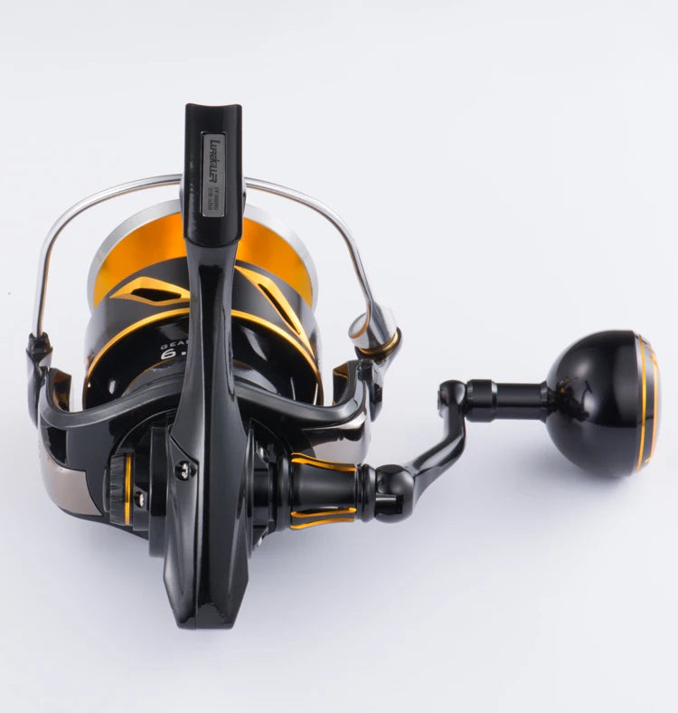 Full Metal Saltwater Spinning Jigging Reel – Heavy Duty Ocean Fishing Reel with 35KG Drag