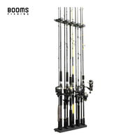 Heavy Duty Wall Fishing Rod Holder Rack – Vertical Storage Organizer for Up to 10 Rods