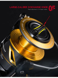 Full Metal Saltwater Spinning Jigging Reel – Heavy Duty Ocean Fishing Reel with 35KG Drag