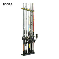 Heavy Duty Wall Fishing Rod Holder Rack – Vertical Storage Organizer for Up to 10 Rods