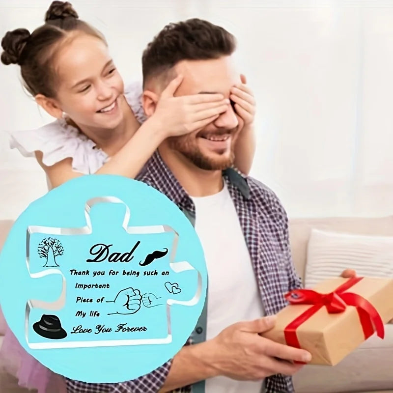 Dad Gifts - Acrylic Block Puzzle Decoration